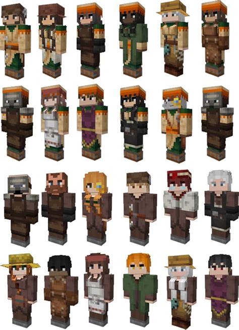 Human Player Villagers Texture Pack Para Minecraft Y