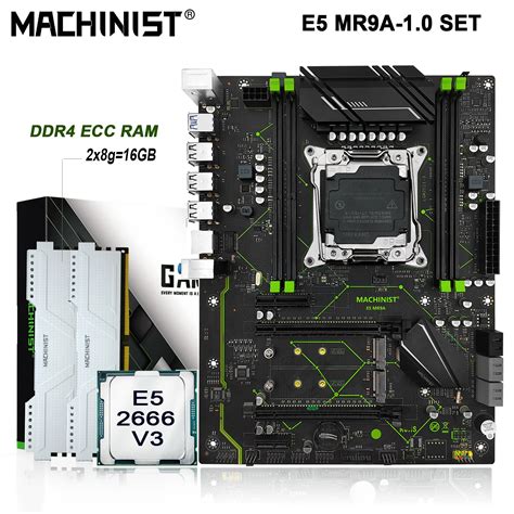 Machinista X Placa M E Lga Conjunto Kit Xeon E V