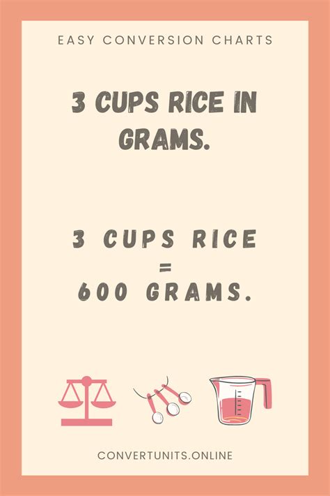 3 Cups Rice In Grams Online Unit Converter