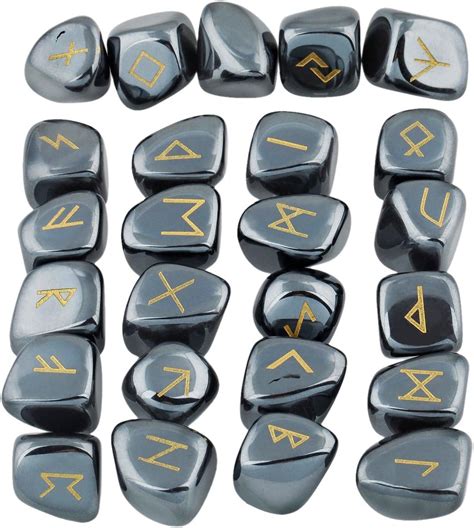 Amazon Mookaitedecor Rune Stones Set With Engraved Elder Futhark