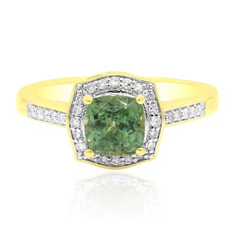 Gouden Ring Met Een Madagaskar Demantoid John Ferry Qd Juwelo