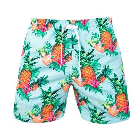 Muchas Piñas Chubbies Mens Pineapple Swim Trunks Mens Swimwear