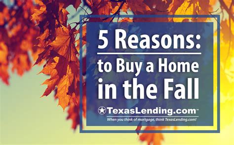 5 Reasons To Buy A Home In The Fall