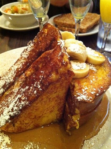 Challah French Toast Stuffed With Banana Cream Cheese From Lin Brunch At Sabrina S