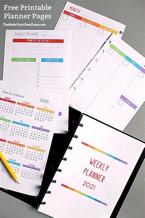 Paper Party Supplies Calendars Planners Paper A Weekly Planner