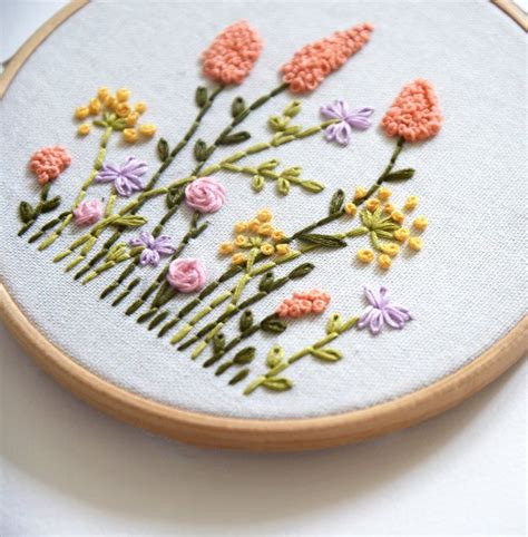 Beginner Easy Flower Embroidery Patterns