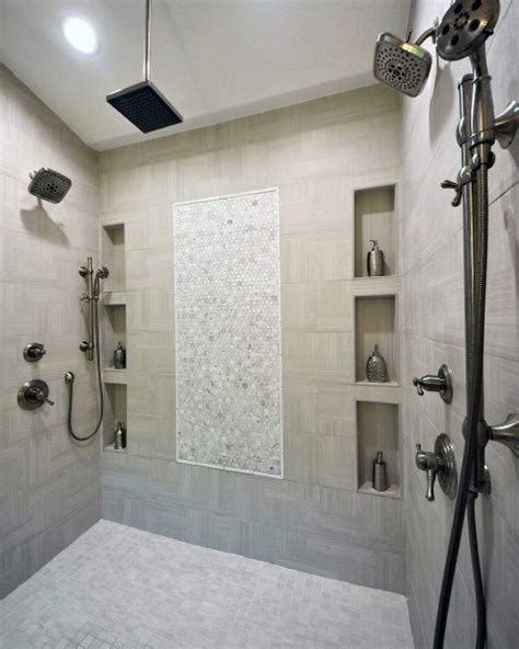 Top 70 Best Shower Niche Ideas - Recessed Shelf Designs