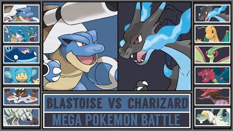 Mega Blastoise Vs Mega Charizard X Mega Pokémon Battle Youtube