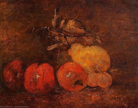 Oil Painting Replica Still Life With Pears And Apples 1873 By Gustave