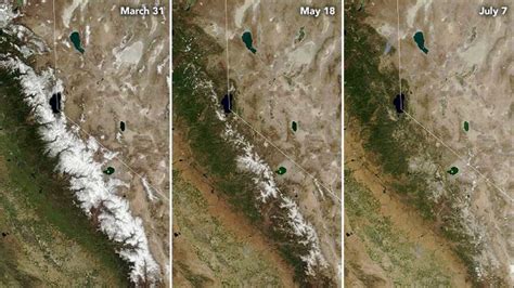 Sequía en Estados Unidos y la Sierra Nevada sin nieve