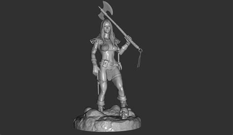 Red Sonja D Model D Printable Cgtrader