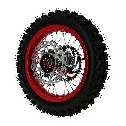 Roue Arri Re Compl Te Rouge Pour Dirt Bike Agb Pieces Dirt Bike