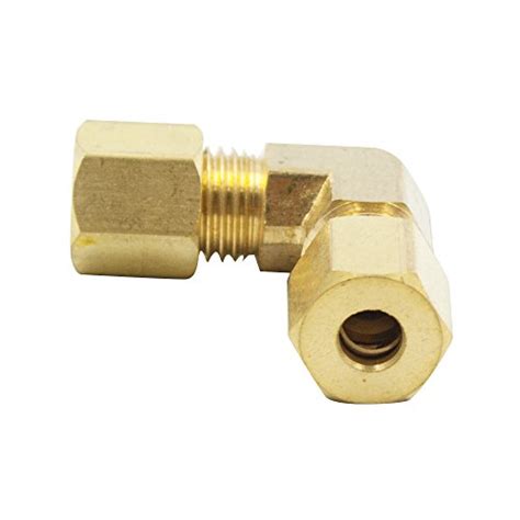 Legines Brass Compression Fitting 90 Degree Elbow Pack Of 2 1 2