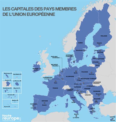 Carte Des Capitales Europ Ennes Touteleurope Eu