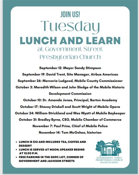 Lunch And Learn Community Leaders Speakers