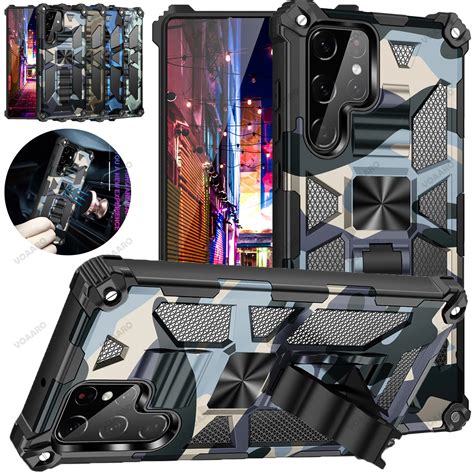 Camouflage Armor Case For Samsung Galaxy S22 Ultra S21 Fe S20 Plus A13 A33 A53 5g A12 A22 A32