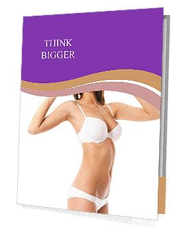 Glamour White Bikini Model Presentation Folder Design ID 0000066772