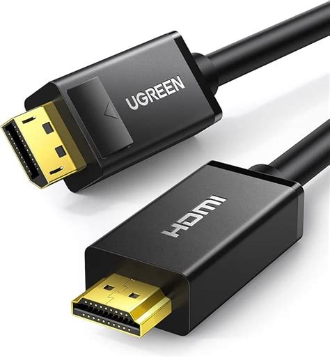 يوجرين كابل محول Dp ذكر الي Hdmi ذكر دعم 4k وصلة Dp الي Hdmi كابل