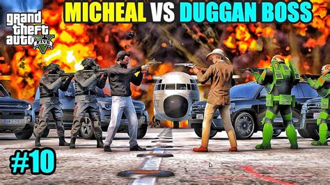 MICHAEL ARMY VS DUGGAN BOSS ARMY GTA V GAMEPLAY HIS GARAGE YouTube