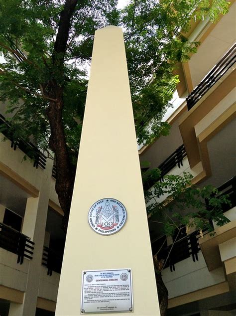 Masonic Centennial Obelisk At The Grand Lodge Of The Philippines