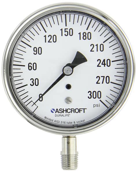 Ashcroft Duralife Type Stainless Steel Case Dry Filled Pressure