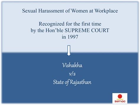 Sexual Harrassment Of Women At Workplace Prevention Prohibition And Redressal Act 2013 Concise Pptx