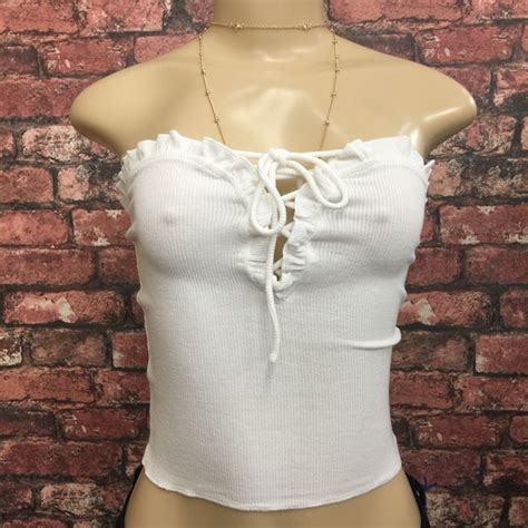 Tops Lettuce Edge Ribbed Crop Top Poshmark
