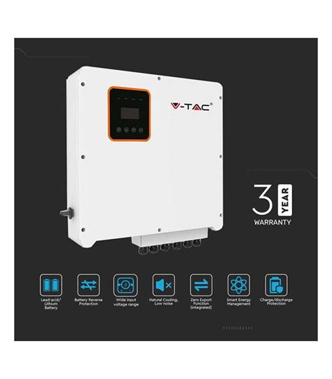 V Tac Inverter Ibrido Kw Trifase Ip Con Display Lcd Per Impianto