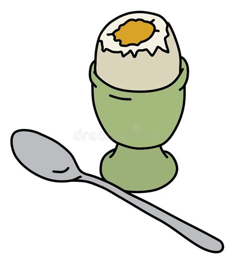 Egg Soft Boiled White Stock Illustrations 210 Egg Soft Boiled White