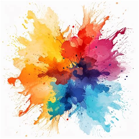 Premium Ai Image Vector Hand Painter Colors Watercolor Stain Texture