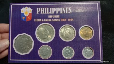 1983-1994 Flora and Fauna Blister Pack Philippine Coins like new coins ...