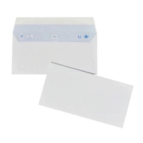 Enveloppes blanches 110 x 220 mm DL 80G Sans fenêtre