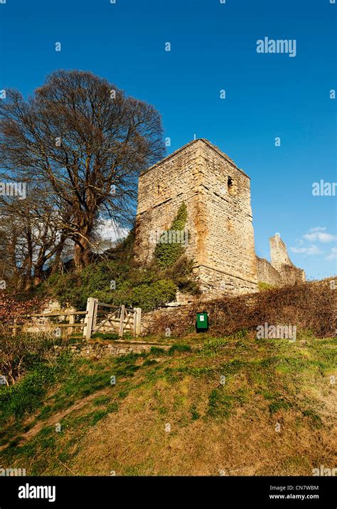 Pickering Castle Keep Stock Photo - Alamy