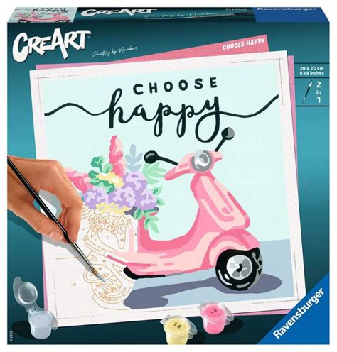 Creart Malowanie Po Numerach Choose Happy Creart Sklep Empik