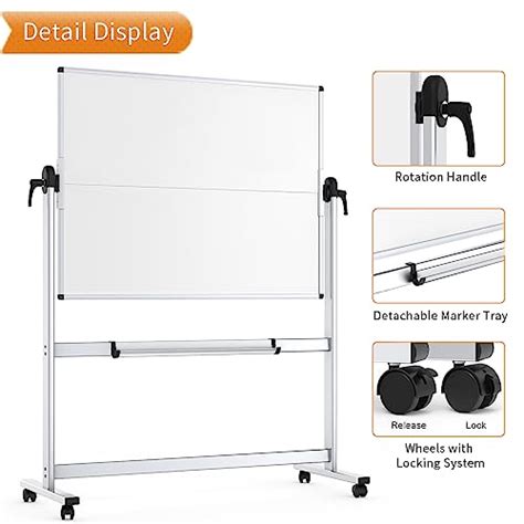 Snapklik Viz Pro Double Sided Mobile Whiteboard X Inches