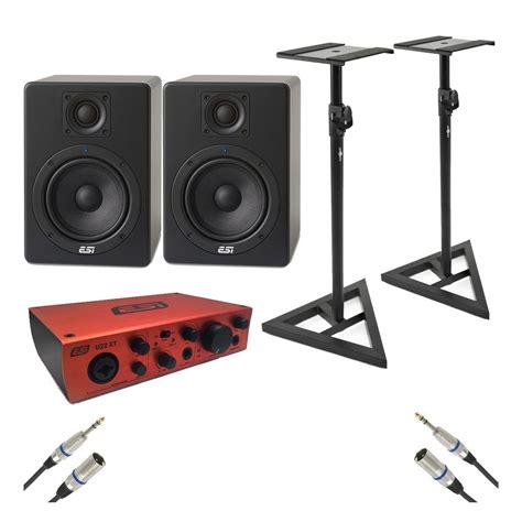 Dsic Esi U Xt Interface And Aktiv Studio Monitors Bundle At Gear Music