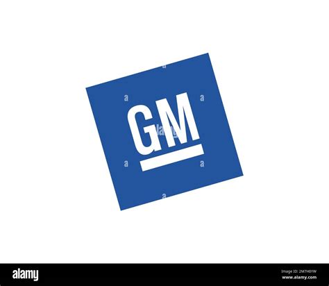 General Motors, rotated logo, white background Stock Photo - Alamy