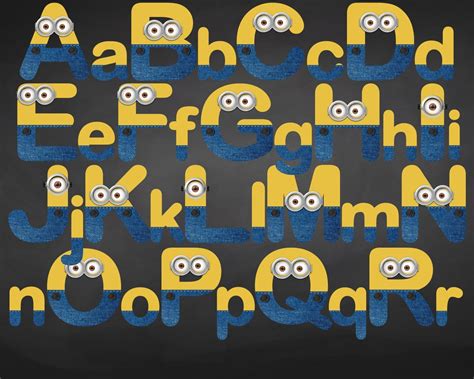 Minion Alphabet Letters Printable