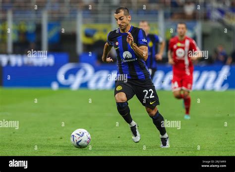 Henrikh Mkhitaryan Of Fc Internazionale Seen In Action During The