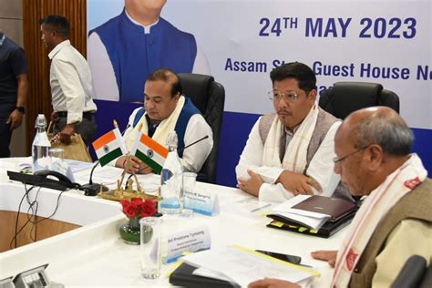 Assam Meghalaya Cms Meet To Resolve Border Disputes In Areas Amit