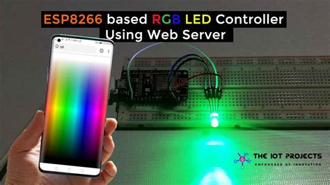 Esp Rgb Led Controller Web Server Iot Projects Ideas