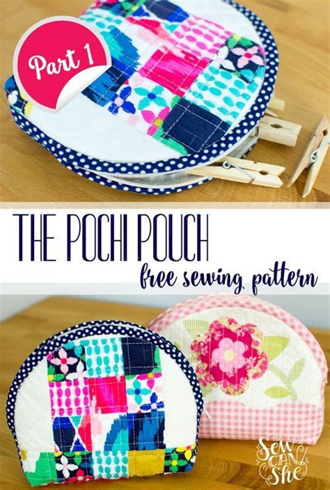 Free Pattern And Tutorial The Pochi Pouch Part She Sews