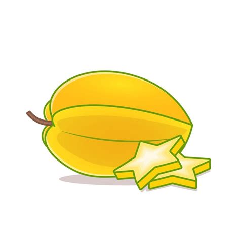 Premium Vector Star Fruit Cartoon Vector Illustration