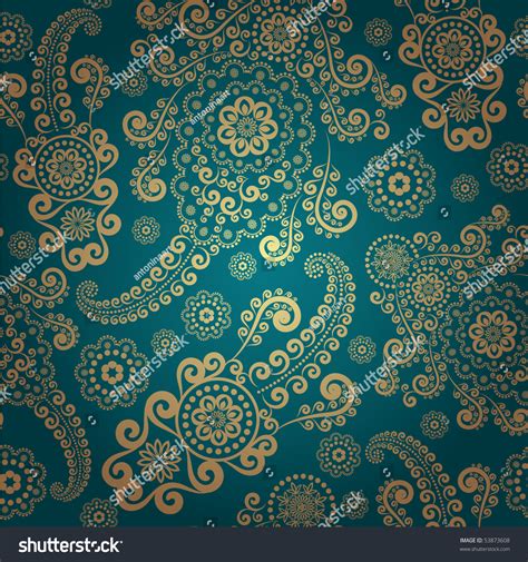 Elegant Paisley Seamless Stock Vector Royalty Free 53873608