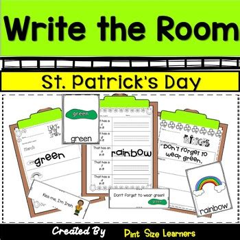 St Patrick S Day Write The Room For K March Write The Room