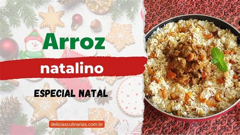 Receita de arroz natalino nozes e castanhas Delícias Culinárias