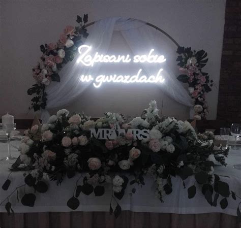 Napis Zapisani Sobie W Gwiazdach Wesele Neon Gliwice Trynek Olx Pl