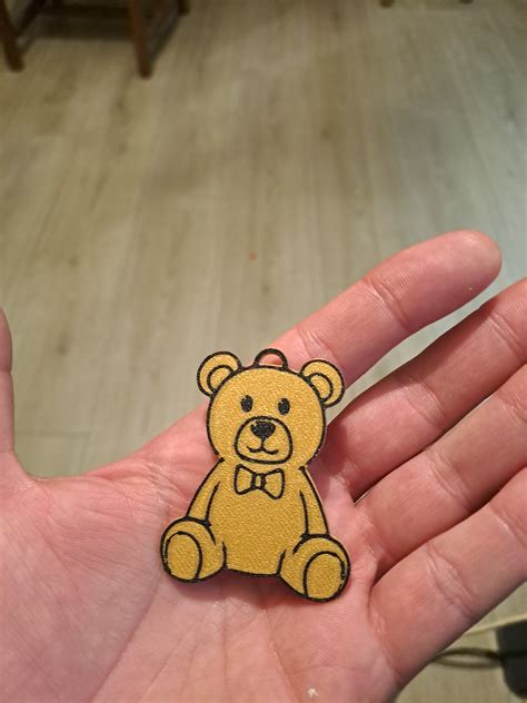 3D Printing TEDDY BEAR KEY RING TEDDY BEAR KEYCHAIN KEYCHAIN KEY