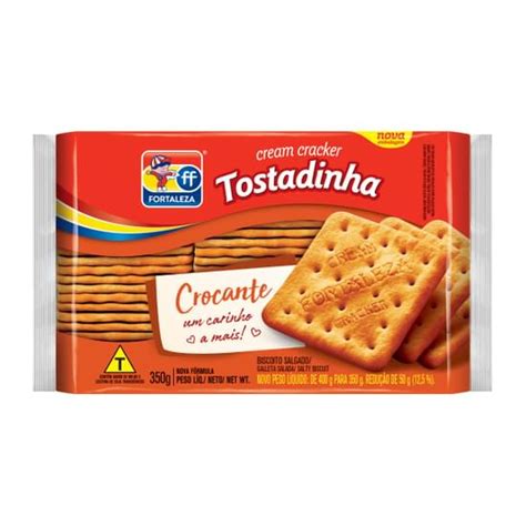 Riograndense Distribuidora Biscoito Fortaleza Cream Cracker 350g