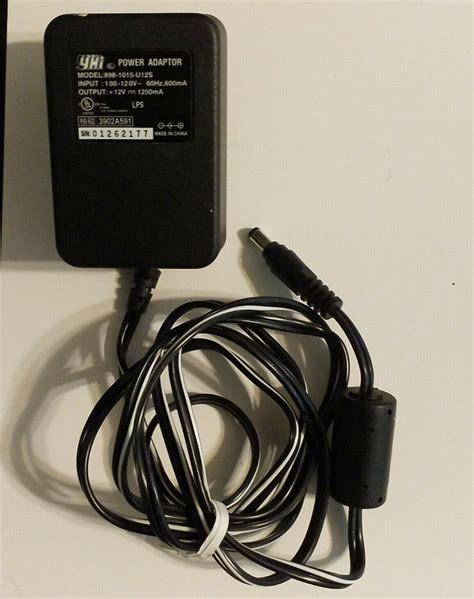 Yhi Adapter Model 898 1015 U12s With Output 12v 1250ma 21224 3 Ebay